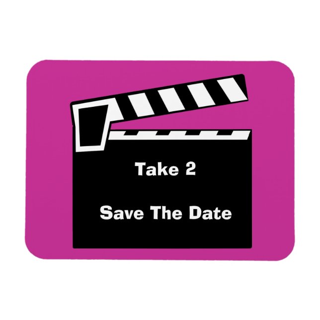 Imán Cuaderno De Cine Slate Guardar La Flexi De Fecha (Horizontal)