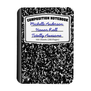 Imán Cuaderno personalizado de la composición