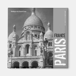 Imán cuadrado de Basilique du Sacré-Cœur París