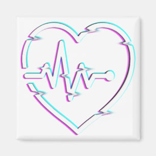 Imán cuadrado de control del corazón