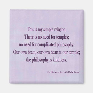 Imán cuadrado de Dalai Lama