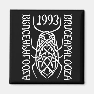 imán cuadrado de impresión blanca