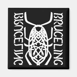 imán cuadrado de impresión blanca