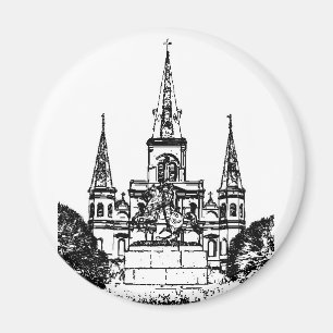 Imán Cuadrado de Jackson, New Orleans, LA