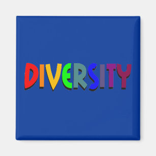 Imán cuadrado de la diversidad
