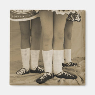 Imán cuadrado de los zapatos suaves de la sepia