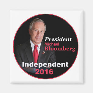 Imán cuadrado de Michael Bloomberg 2016