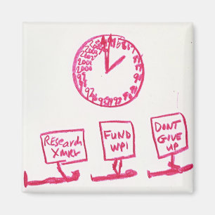 imán cuadrado de reloj kp