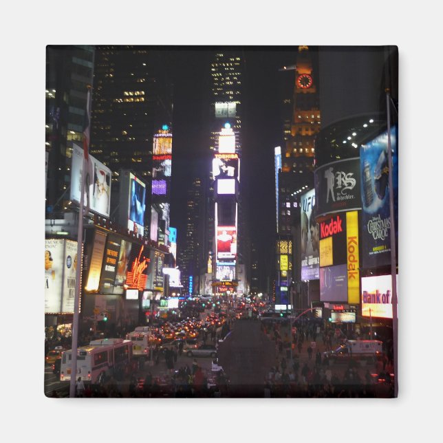 Imán cuadrado de tiempos (Frente)