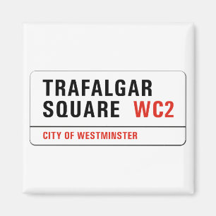 Imán Cuadrado de Trafalgar, placa de calle de Londres
