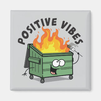 Imán cuadrado de vibraciones positivas Dumpster