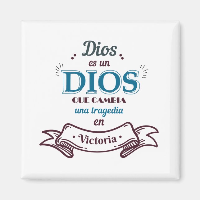 Imán Cuadrado Decorativo (Frente)