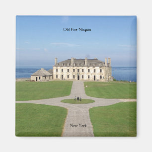 Imán cuadrado del antiguo Fuerte Niagara Barracks
