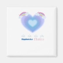 Imán cuadrado del corazón corto