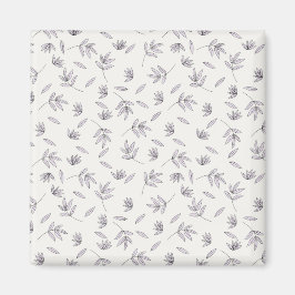 Imán Cuadrado floral de primavera de patrón de flor