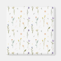 Cuadrado floral de primavera de patrón de flor