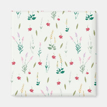 Cuadrado floral de primavera de patrón de flor