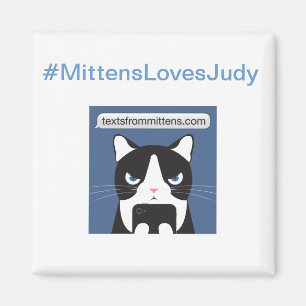 Imán cuadrado #MittensLovesJudy