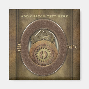 Imán Cuadrado oxidado de Steampunk de los dientes del