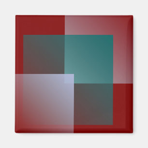 Imán cuadrados grises verde azulados de burdeos