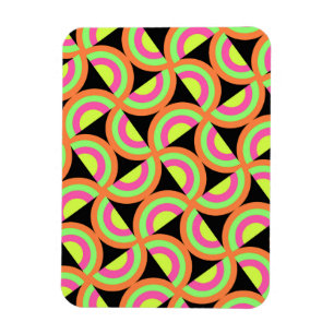 Imán Cuadrados psicodélicos