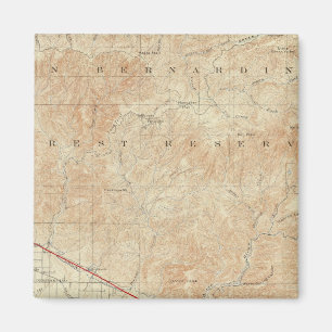 Imán Cuadrángulo de los Redlands que muestra la rebeli