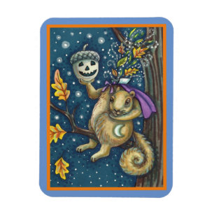 IMÁN CUADRÍCULA DE HOLLOW Y ACORN DORMIDO, FUNNY HALLOW