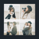 Imán Cuadrícula simple de cuatro imanes fotográficos pe<br><div class="desc">¡Los regalos fotográficos hacen los mejores regalos! Fácilmente personalizado con su texto y/o foto(s) para un aspecto personalizado. Diseñado por Berry Berry Sweet. Ver más diseños en www.berryberrysweet.com</div>