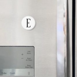 Imán Cualquier letra | Colores en blanco y negro o mare