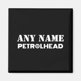 Imán Cualquier nombre de Petrolhead personalizado