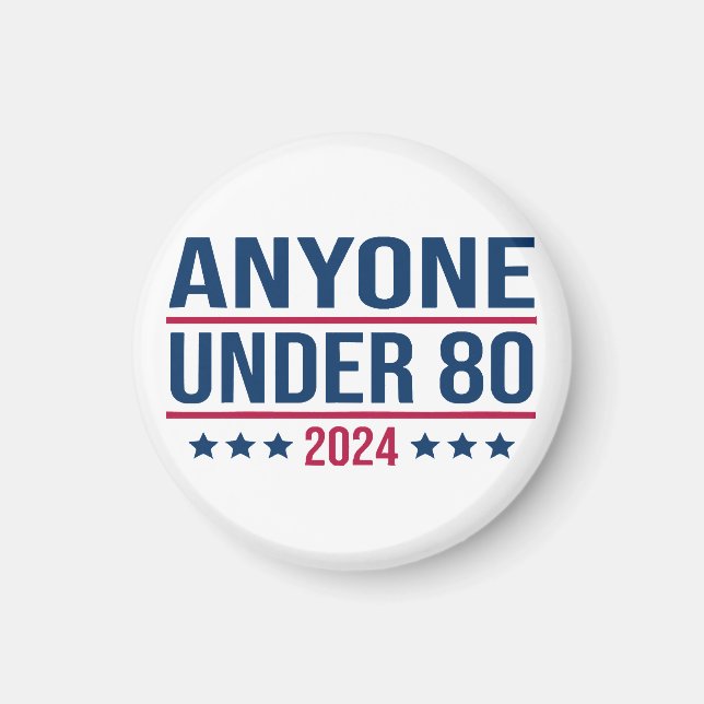 Imán Cualquiera menor de 80 años de 2024 divertida elec (Frente)