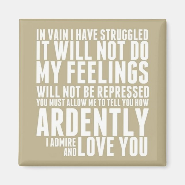 Imán Cuán independientemente te admiro y amo (Frente)