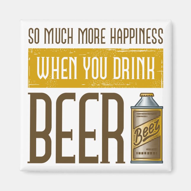 Imán Cuando bebes cerveza (Frente)