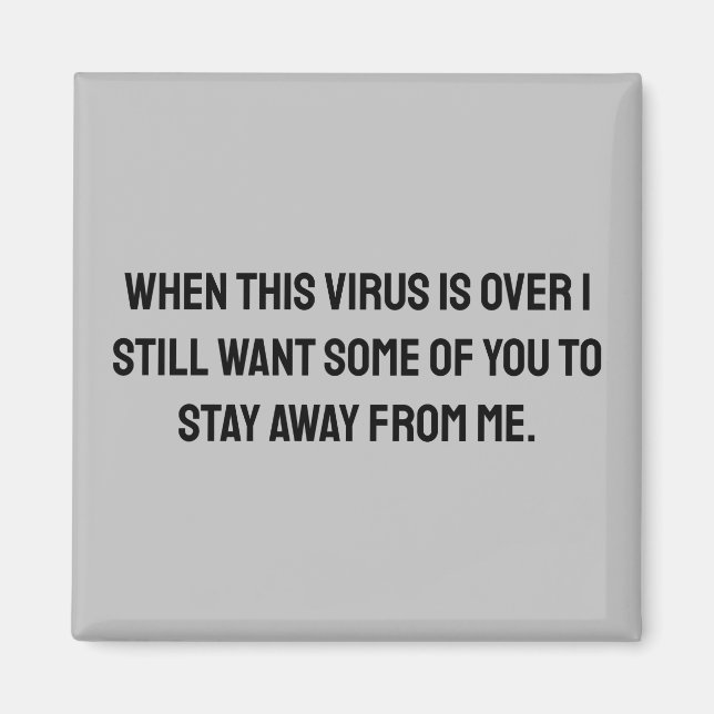 Imán Cuando este virus supera el humor de 2020 (Frente)