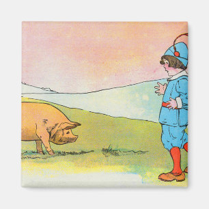 Imán Cuando fui a Bonner me encontré con un cerdo - rim