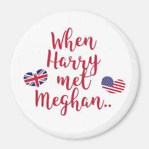 Imán Cuando Harry conoció a Meghan Boda Real Divertid
