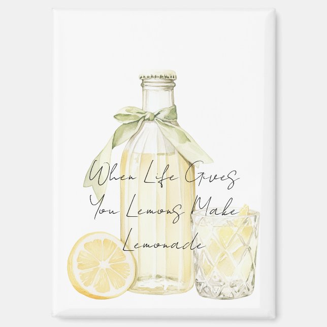 Imán Cuando La Vida Te Da Lemones Hacen Lemonade (Anverso)