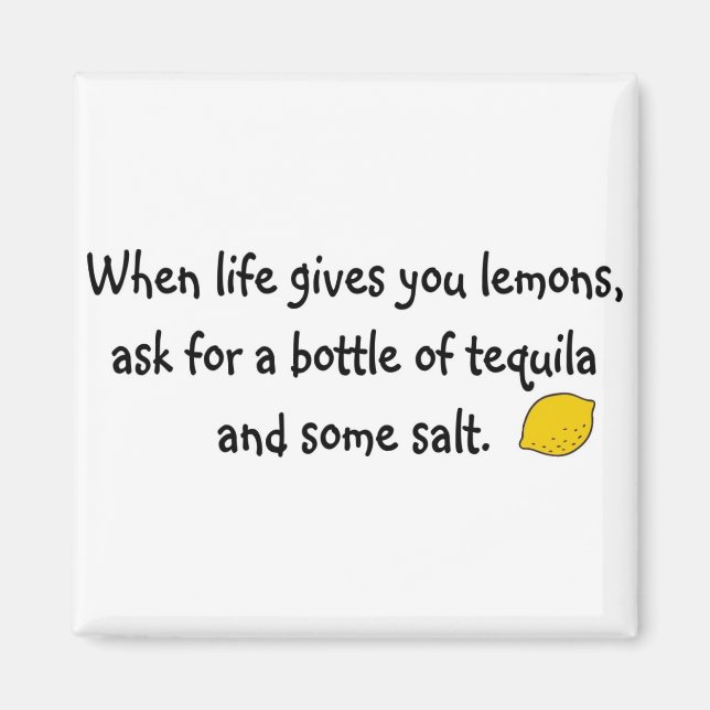 Imán Cuando la vida te da limones (Frente)