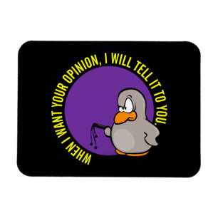 Imán Cuando quiero su opinión le diré