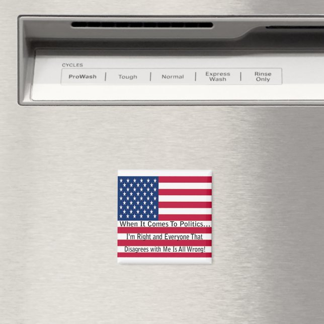 Imán Cuando se trata de política (In situ (lavavajillas))