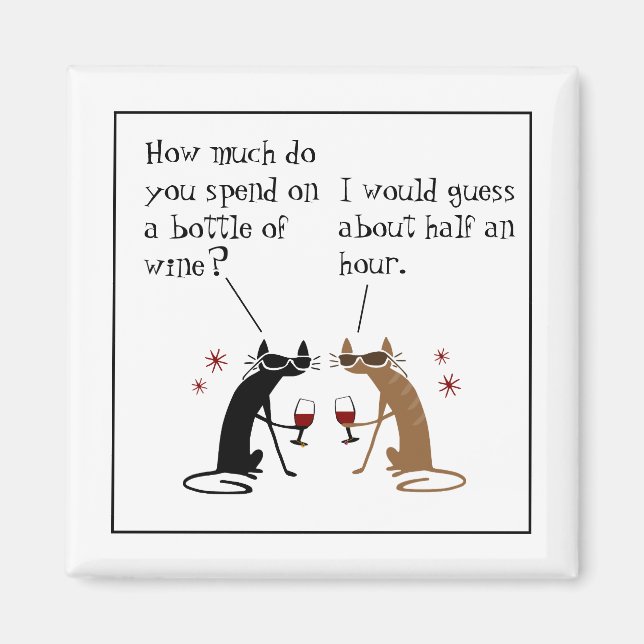 Imán ¿Cuánto gasta en botellas de vino? (Frente)