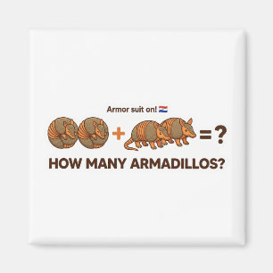 Imán ¿Cuántos Armadillos? Búsqueda en el Mundo Animal p