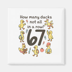 Imán Cuántos patos no todos en una fila 67 Pato diverti