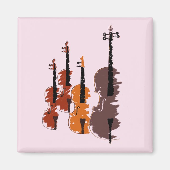 Imán Cuarteto de cadena de instrumentos de cadena de vi (Frente)
