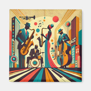 Imán Cuarteto de la Edad de Jazz de Mid Century