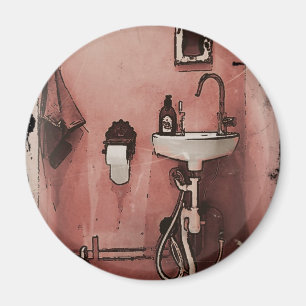Imán Cuarto de baño de la diversión