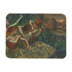 Imán Cuatro bailarinas, pintura impresionista, Edgar De