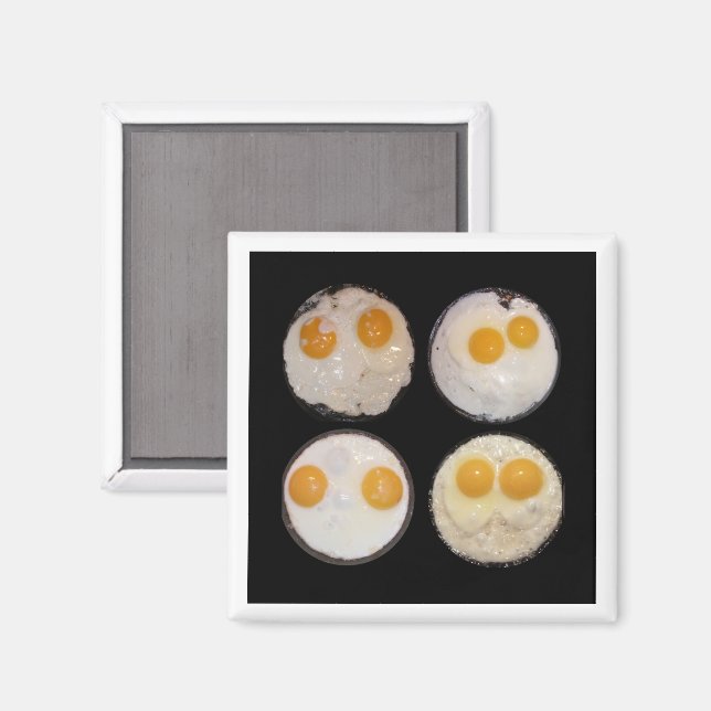 Imán Cuatro caras de huevo (Anverso/Reverso)