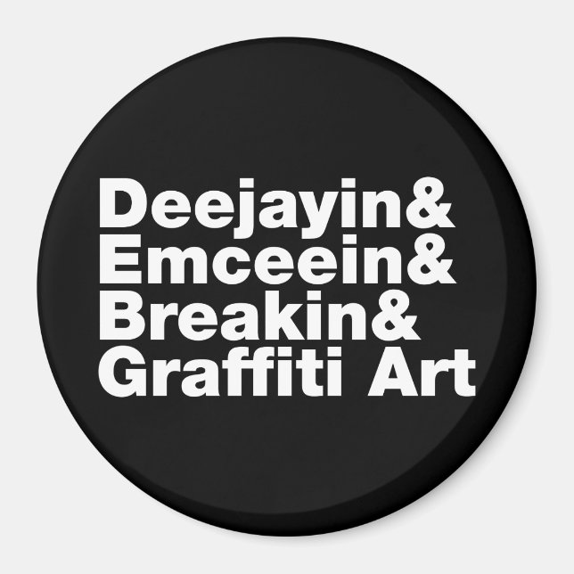 Imán Cuatro elementos del hip hop (Frente)