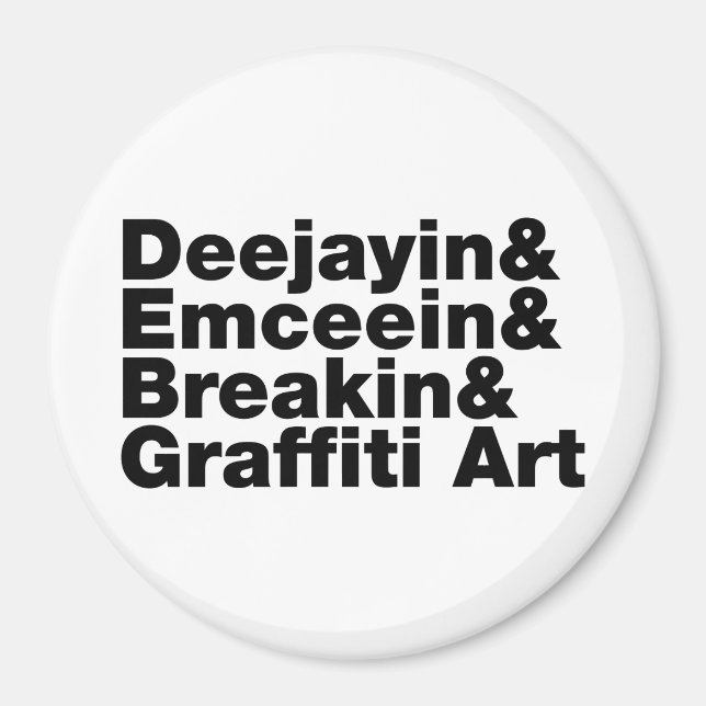 Imán Cuatro elementos del hip hop (Frente)